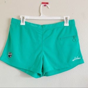 Adidas Embroidered Shorts O Zipper Turquoise